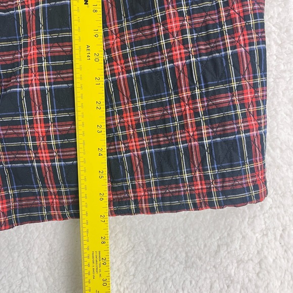 Christopher & Banks Vest Jacket Womens Size 1X Red Blue Plaid Quilted‎ Button-Up - Picture 9 of 15
